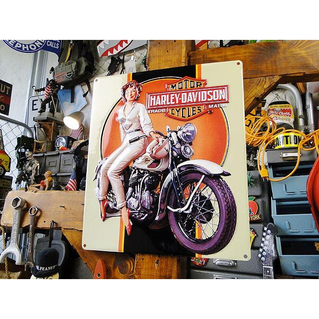 ハーレーダビッドソン　エンボスティンサイン　（ドリーミングベイブ）　アメリカン雑貨 アメリカ雑貨 | Harley Davidson | 04