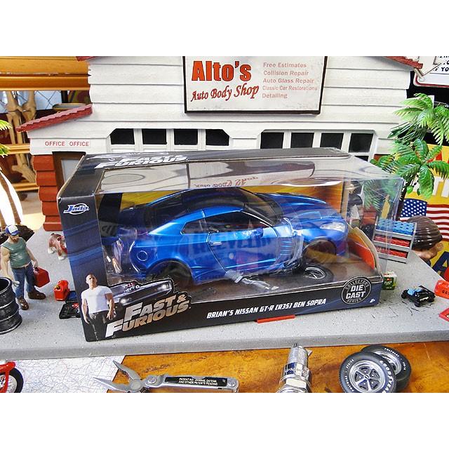 Jada　映画　ワイルドスピード　ダイキャストミニカー　1/24スケール　（ブライアン/ニッサン　GT-R　R35　BEN　SOPRA）　アメリカ雑貨 |  | 12
