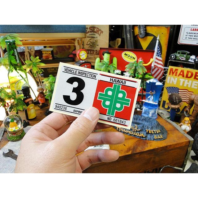ハワイの車検バンパーステッカー　レプリカ　（3月）　アメリカ雑貨　アメリカン雑貨 爆買 |  | 02