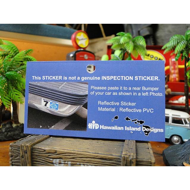ハワイの車検バンパーステッカー　レプリカ　（3月）　アメリカ雑貨　アメリカン雑貨 爆買 |  | 04