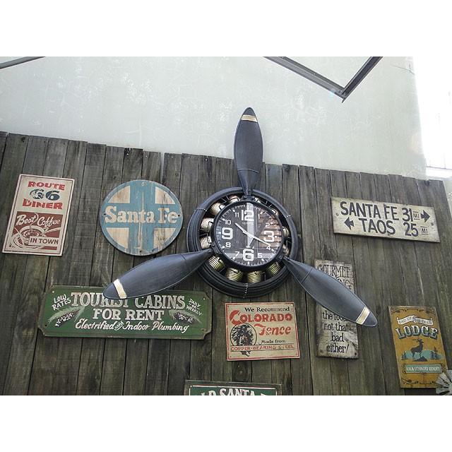 【即納】【在庫あり】プロペラ機　ビッグサイズウォールクロック　アメリカ雑貨 アメリカン雑貨 |  | 15