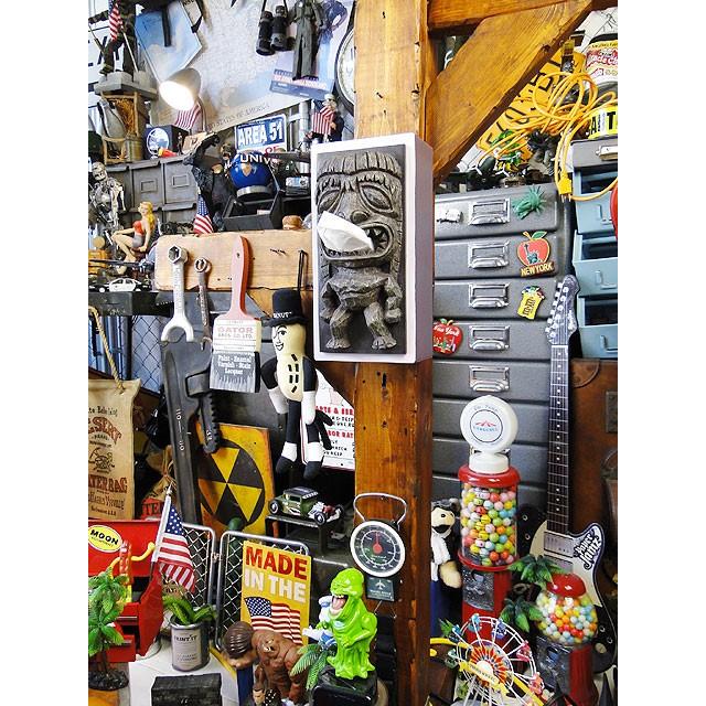 ティキ　ティッシュカバー　（ダークブラウン）　アメリカ雑貨　アメリカン雑貨 |  | 07