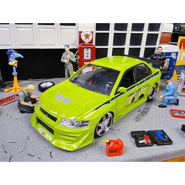 Jada　映画　ワイルドスピード　ダイキャストミニカー　1/24スケール　（ブライアン/三菱　ランエボ7）　アメリカン雑貨 | 