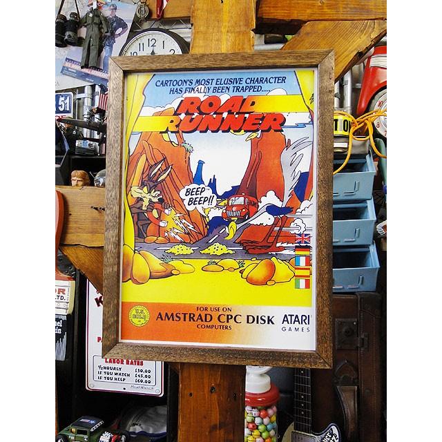 ポスターフレーム　（ロードランナー/ATARI GAMES）　ポスター＆木製フレームのセット ■ アメリカン雑貨 アメリカ雑貨 | 