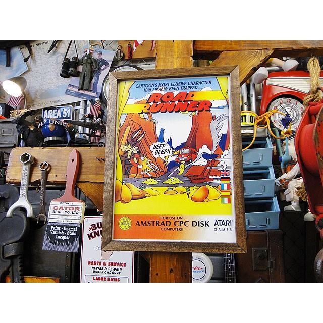 ポスターフレーム　（ロードランナー/ATARI GAMES）　ポスター＆木製フレームのセット ■ アメリカン雑貨 アメリカ雑貨 |  | 03