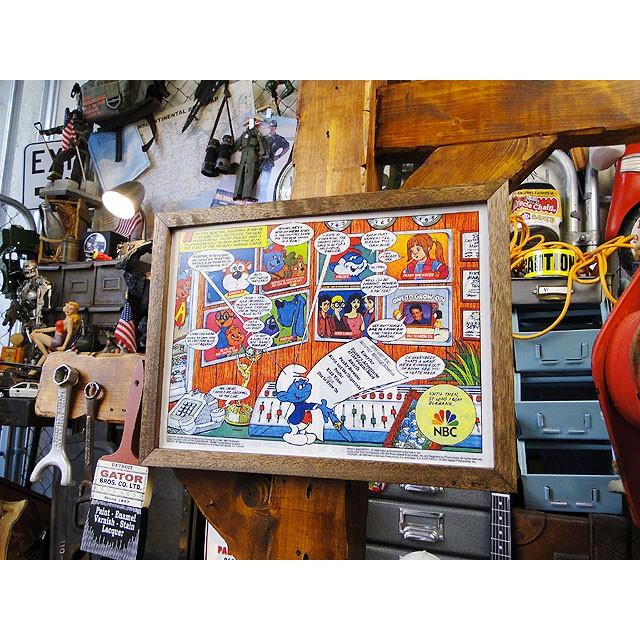ポスターフレーム　（スマーフ/オペレーター）　ポスター＆木製フレームのセット ■ アメリカン雑貨 アメリカ雑貨 |  | 04