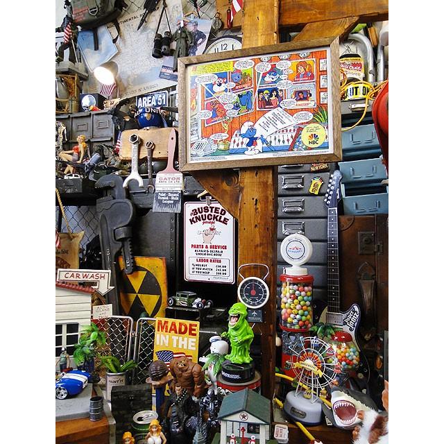 ポスターフレーム　（スマーフ/オペレーター）　ポスター＆木製フレームのセット ■ アメリカン雑貨 アメリカ雑貨 |  | 05