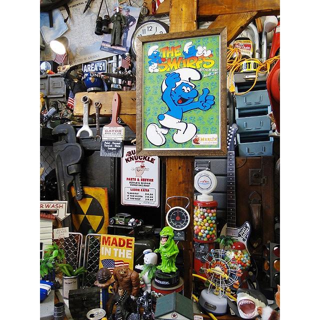 ポスターフレーム （スマーフ/サムズアップ） ポスター＆木製フレーム