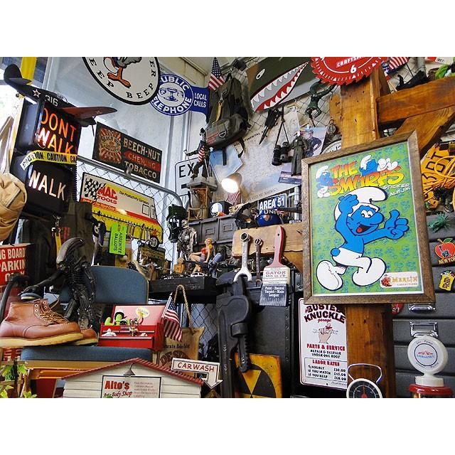 ポスターフレーム （スマーフ/サムズアップ） ポスター＆木製フレーム