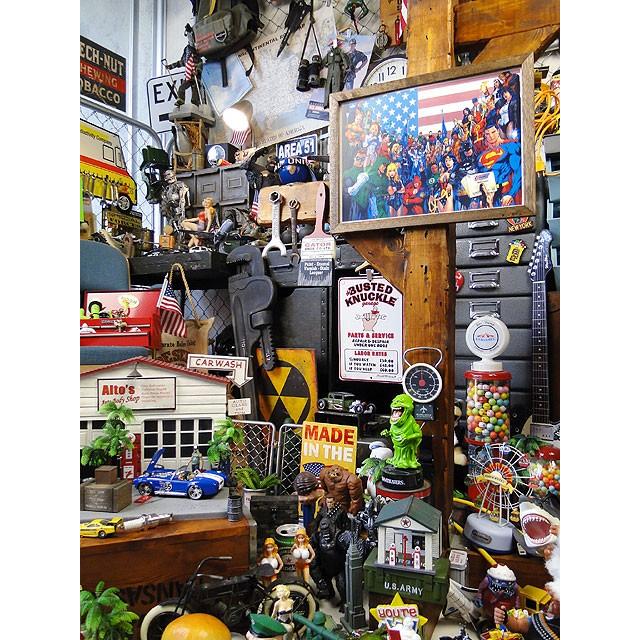 ポスターフレーム （アメコミヒーロー/オールスター） ポスター＆木製
