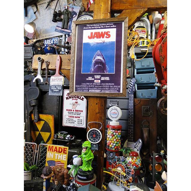 ポスターフレーム　（ジョーズ）　ポスター＆木製フレームのセット ■ アメリカン雑貨 アメリカ雑貨 |  | 04