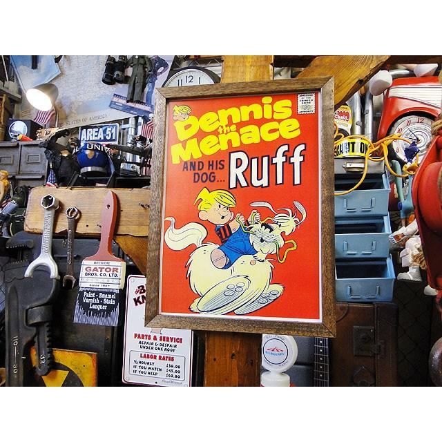 ポスターフレーム　（わんぱくデニス/ラフ）　ポスター＆木製フレームのセット ■ アメリカン雑貨 アメリカ雑貨 |  | 03