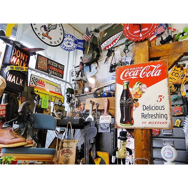コカ・コーラ　ブリキ看板　（スプライトボーイ　5セント）　■ アメリカン雑貨 アメリカ雑貨 | Coca Cola | 05