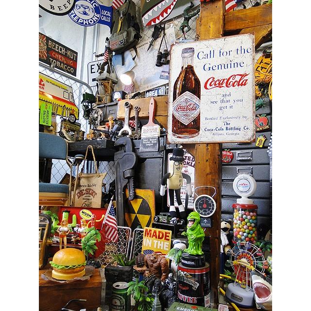 コカ・コーラ　ブリキ看板　（Call for Genuine）　アメリカ雑貨　アメリカン雑貨 | Coca Cola | 06