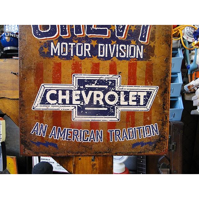 シボレー ブリキ看板 （アメリカントラディショナル） アメリカン雑貨