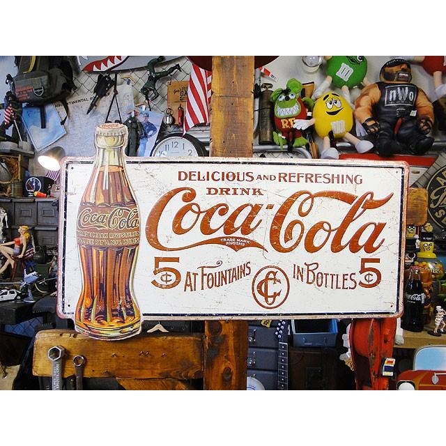 ド迫力！特大サイズ看板　コカ・コーラ　ビッグサイズサイン　（デリシャス5セント） | Coca Cola | 01