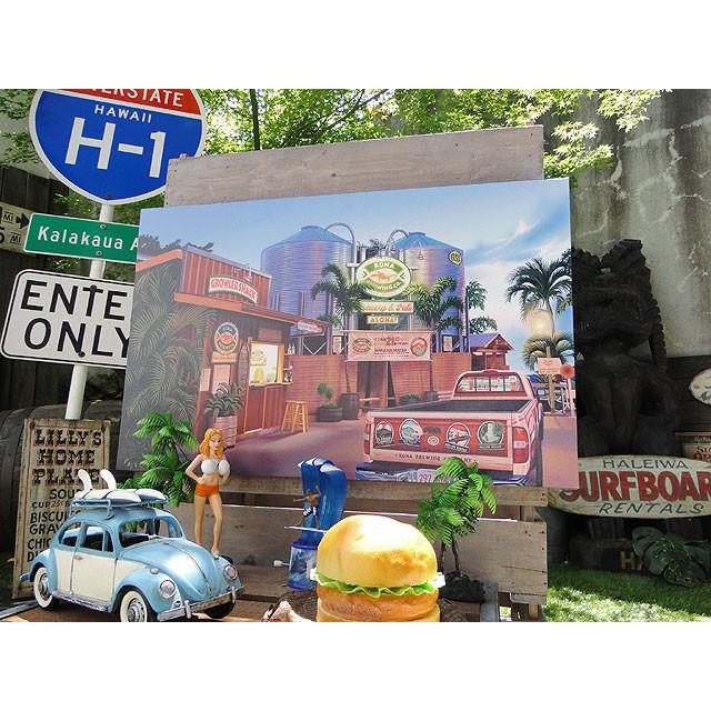 ハワイアン　キャンバスアート　（コナビールファクトリー）　栗山義勝　アメリカン雑貨 アメリカ雑貨 |  | 07
