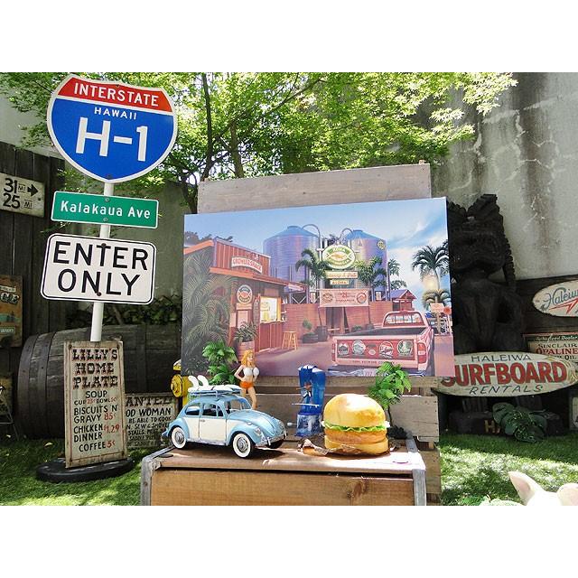 ハワイアン　キャンバスアート　（コナビールファクトリー）　栗山義勝　アメリカン雑貨 アメリカ雑貨 |  | 08