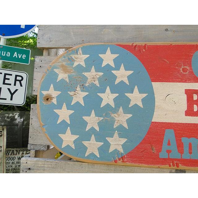 ゴッドブレス・アメリカ　木製看板　アメリカ雑貨　アメリカン雑貨 |  | 01