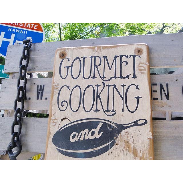 グルメクッキング　木製看板　アメリカ雑貨　アメリカン雑貨 |  | 01