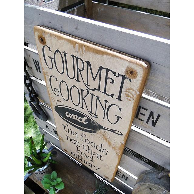 グルメクッキング　木製看板　アメリカ雑貨　アメリカン雑貨 |  | 03