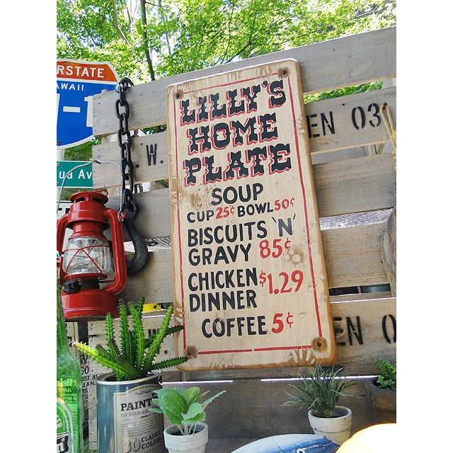 リリーズホームプレート　木製看板　アメリカ雑貨 アメリカン雑貨 |  | 05