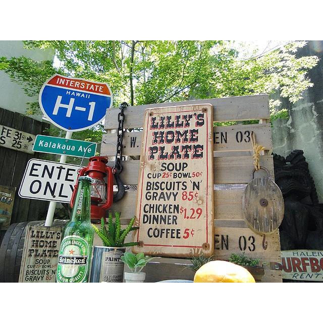 リリーズホームプレート　木製看板　アメリカ雑貨 アメリカン雑貨 |  | 06