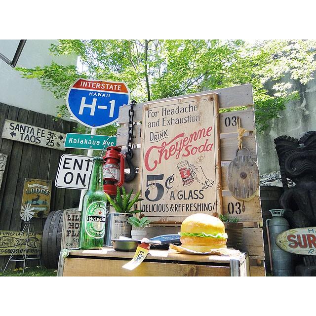 シャイアンソーダ 木製看板 アメリカン雑貨 アメリカ雑貨 : アメリカン