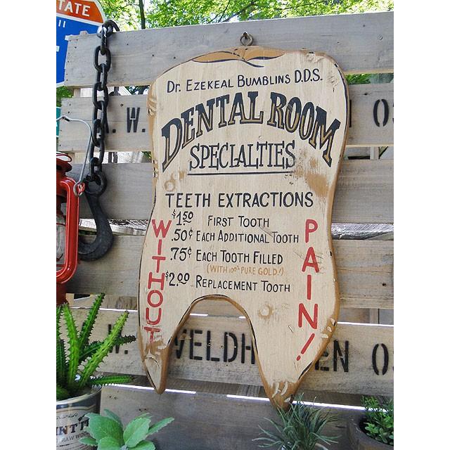 デンタルルーム　木製看板　アメリカ雑貨　アメリカン雑貨 | 
