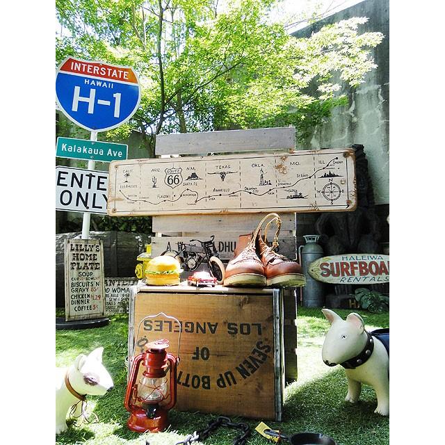 ルート66マップ　木製看板　アメリカ雑貨　アメリカン雑貨 |  | 08