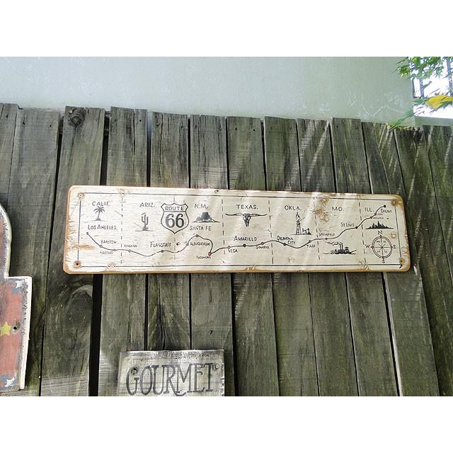 ルート66マップ　木製看板　アメリカ雑貨　アメリカン雑貨 |  | 09