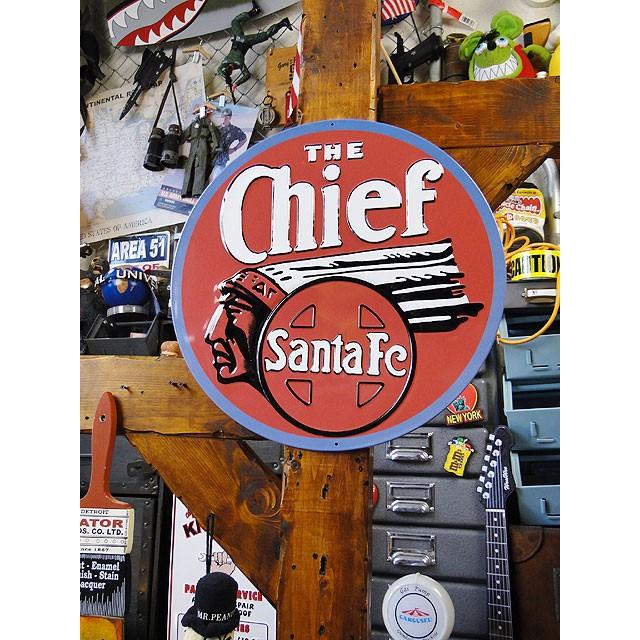 サンタフェ　チーフ　エンボス　ティンサイン　アメリカ雑貨　アメリカン雑貨 |  | 02