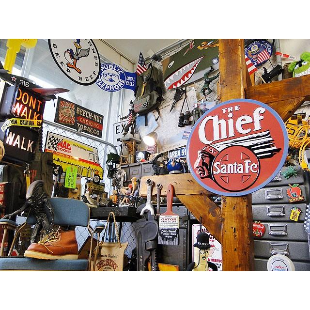 サンタフェ　チーフ　エンボス　ティンサイン　アメリカ雑貨　アメリカン雑貨 |  | 04
