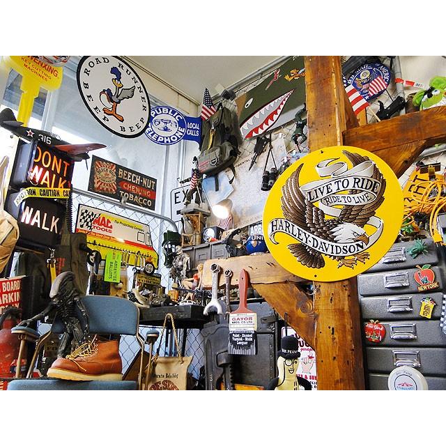 ハーレーダビッドソン　エンボス　ティンサイン　（ハーレーイーグル　ラウンド）　アメリカン雑貨 アメリカ雑貨 | Harley Davidson | 04