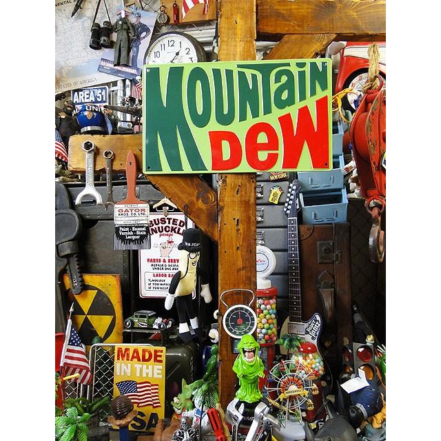 マウンテンデュー　エンボス　ティンサイン　（1970'Sロゴ）　アメリカ雑貨　アメリカン雑貨 |  | 03