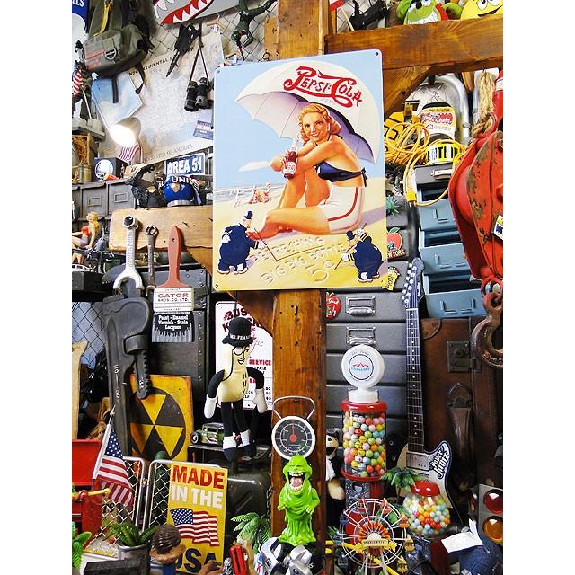 ペプシ　エンボス　ティンサイン　（ビーチレディ）　アメリカ雑貨　アメリカン雑貨 |  | 04