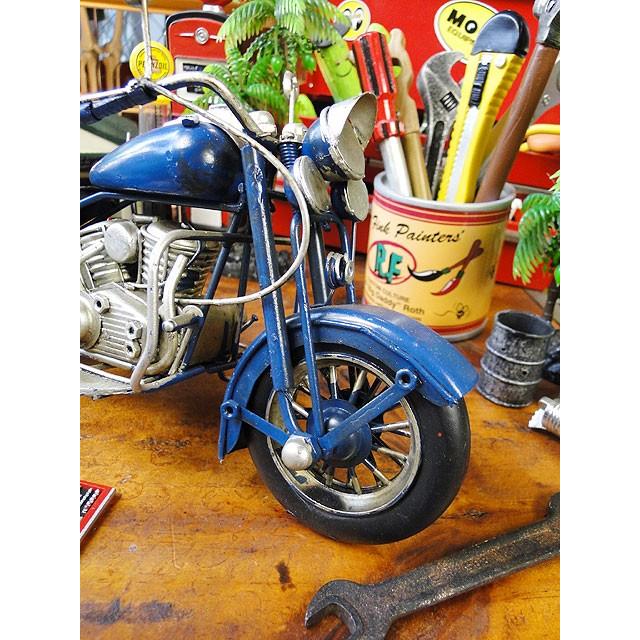 ハーレー　ブリキオブジェ　（ブルー）　■ アメリカン雑貨 アメリカ雑貨　harley davidson　ミニカー　モデルカー　男前インテリア | Harley Davidson | 03