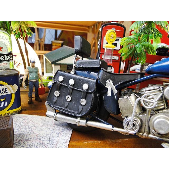 ハーレー　ブリキオブジェ　（ブルー）　■ アメリカン雑貨 アメリカ雑貨　harley davidson　ミニカー　モデルカー　男前インテリア | Harley Davidson | 05