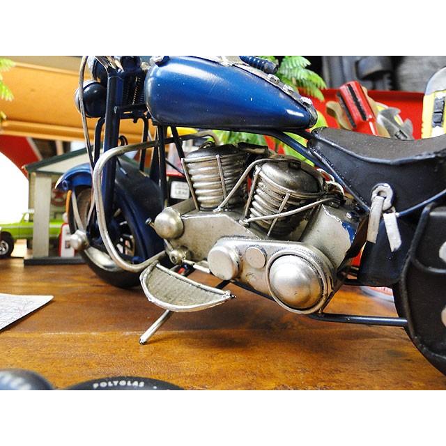 ハーレー　ブリキオブジェ　（ブルー）　■ アメリカン雑貨 アメリカ雑貨　harley davidson　ミニカー　モデルカー　男前インテリア | Harley Davidson | 08