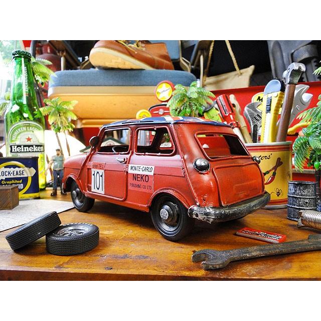 MINI 置き物　ミニクーパー　海外モノ　ローバー　BMW ミニクーパー ブリキオブジェ アメリカ雑貨 アメリカン雑貨