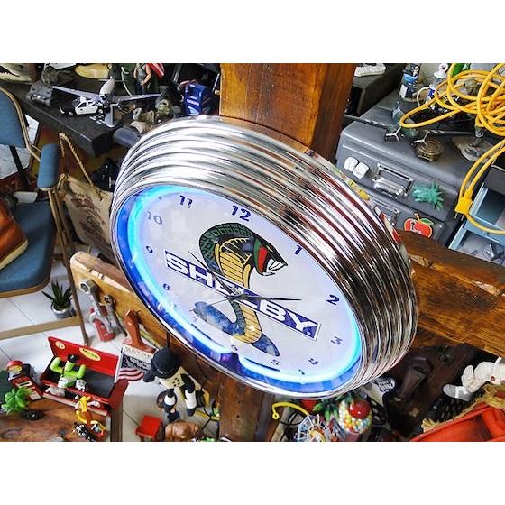 レトロ、アンティーク ネオンクロック アメリカン雑貨 ガレージや店舗にも ガレージネオンクロック （グッドイヤー）の通販・販売 | アメリカ雑貨