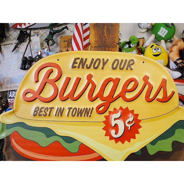ビッグサイズ　ハンバーガー　エンボス　ティンサイン　アメリカ雑貨　アメリカン雑貨 |  | 01
