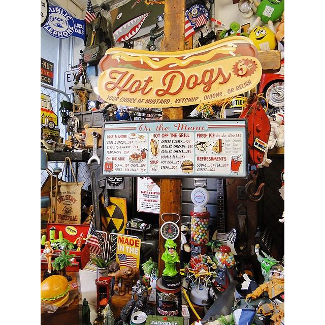 ビッグサイズ　ホットドッグ　エンボス　ティンサイン　アメリカ雑貨　アメリカン雑貨 |  | 04