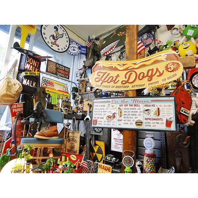 ビッグサイズ　ホットドッグ　エンボス　ティンサイン　アメリカ雑貨　アメリカン雑貨 |  | 06