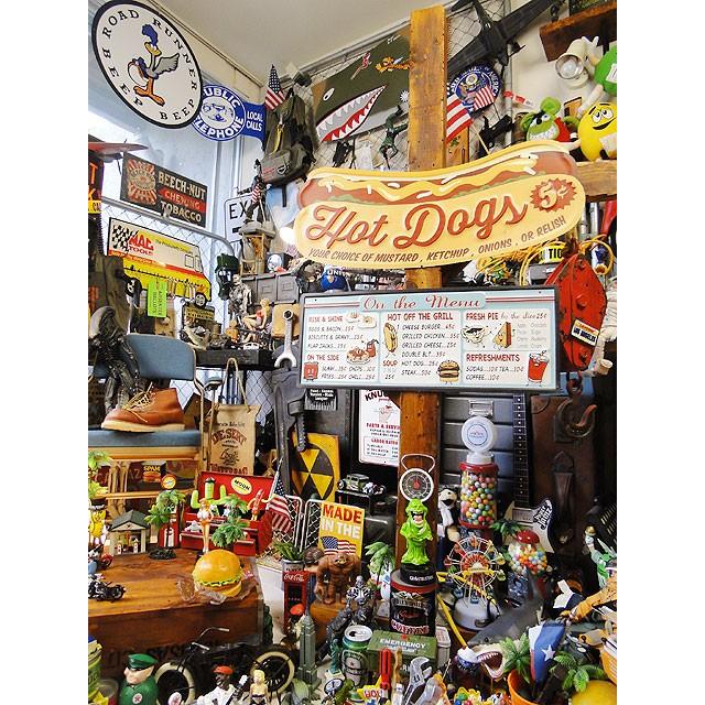 ビッグサイズ　ホットドッグ　エンボス　ティンサイン　アメリカ雑貨　アメリカン雑貨 |  | 07