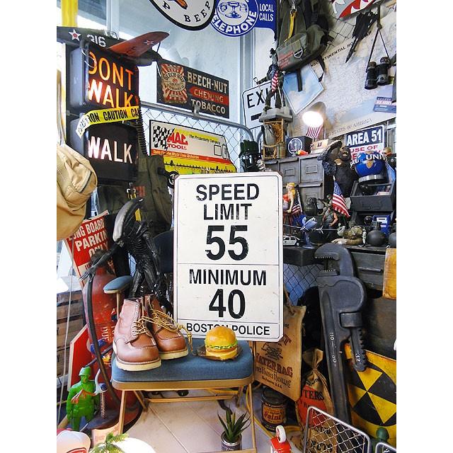 ★稀少な絶盤品★ スピードリミット55マイル　U.S.ヘヴィースチールサイン　アメリカン雑貨 アメリカ雑貨 爆買_5