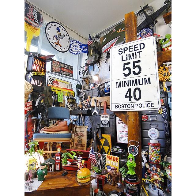 ★稀少な絶盤品★ スピードリミット55マイル　U.S.ヘヴィースチールサイン　アメリカン雑貨 アメリカ雑貨 爆買_8