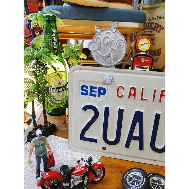 ナンバープレート　カーバッジ　（レディキロワット/シルバー）　アメリカ雑貨　アメリカン雑貨 | 