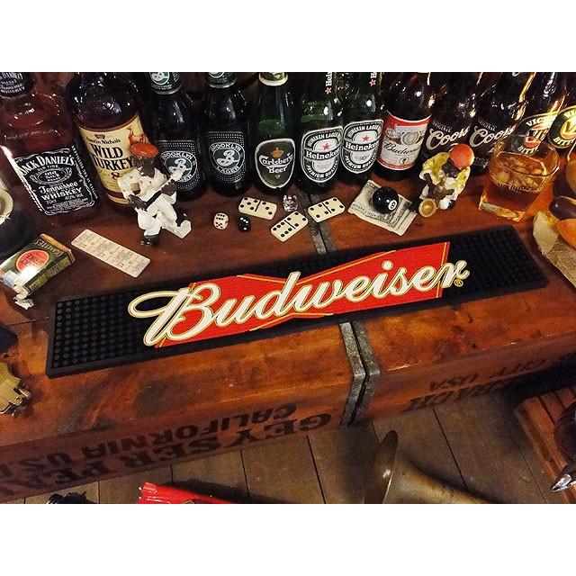 バドワイザーサマーマット　サマーマット　ヴィンテージバドワイザーマット 楽天市場】バーマット （バドワイザー/レッド） アメリカン雑貨