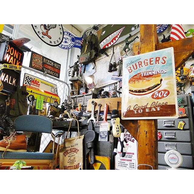 ハンバーガー　エンボス　ティンサインL　アメリカ雑貨　アメリカン雑貨 |  | 05